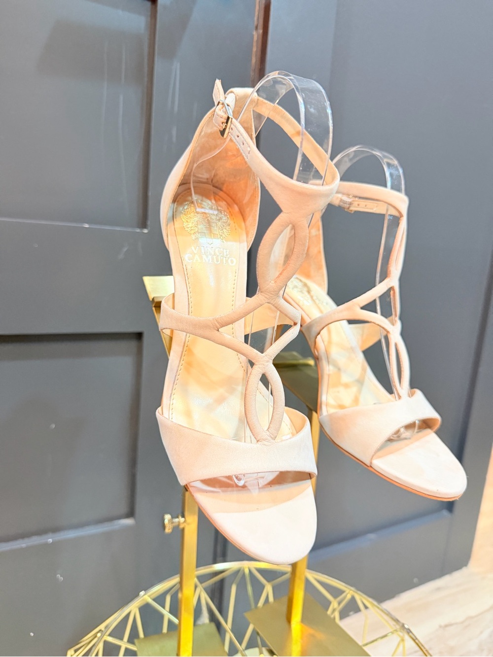 Vince Camuto Ivory Strappy Heels